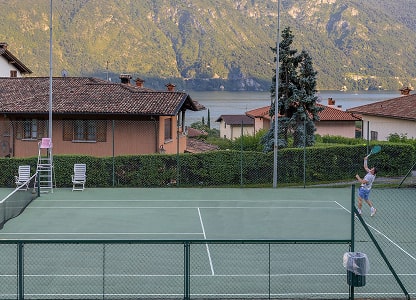 villa edy tennis court at lake como