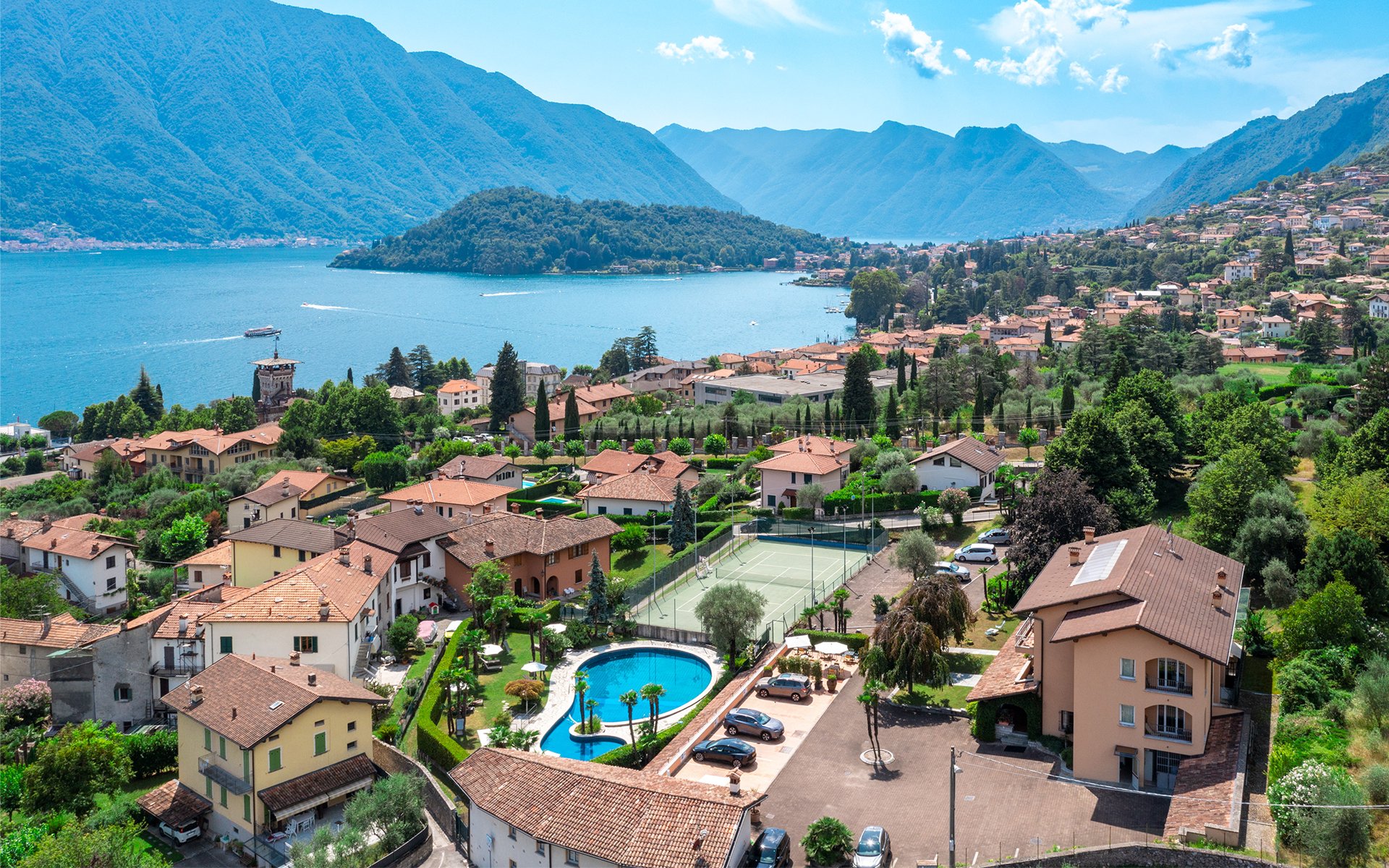 villa edy with a lake como view